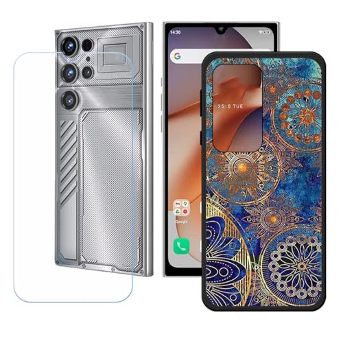 BMPNLSZ �K�p Oukitel C61 GT�p+HD�����K���X�ɓK�����ėpTPU�P�[�X�A�V���J�Q���P�[�X�o���p�[�ی�o�b�N�P�[�X-Oukitel C61 GT�p�ɓK����9�d�x�X�N���C�u�h�~�X�N���[���v���e�N�^(6,88") - LH15