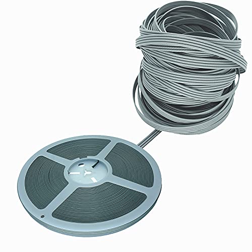 Wicker Caning Material Repair Supplies Kit, Sling Chair Replacement Fabric,Cane Rattan Webbing Roll For Patio Chair Outdoor Furniture Fix Basket Weave Plastic Repair Kit (Gray With Ribbing) #TOP20