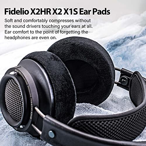 Almohadillas de repuesto Fidelio para auriculares X1S, X2, X2HR - Almohadillas de espuma viscoelástica suave de terciopelo miniatura 6