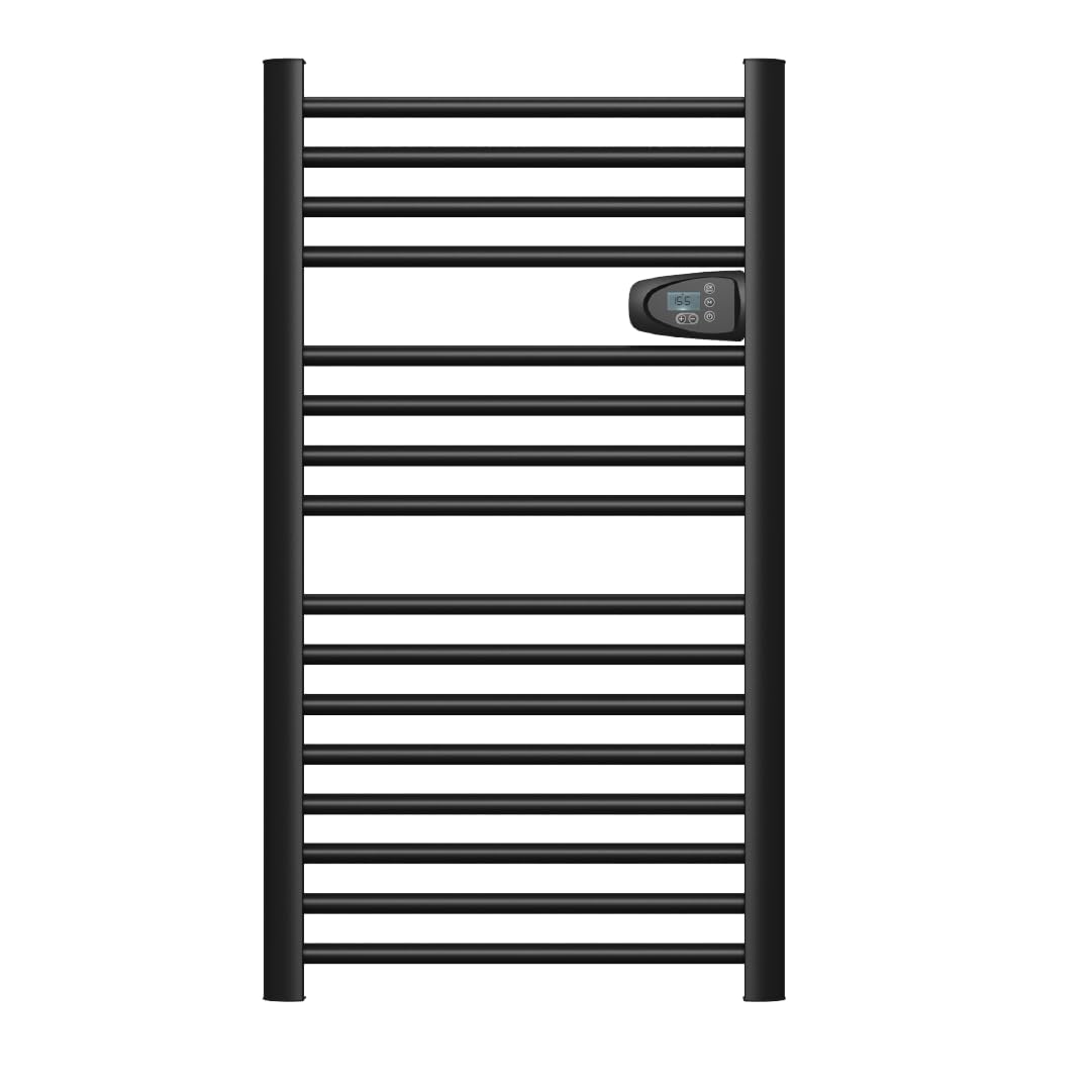 BESTHERM HESTIA - Secador de toalla eléctrico sin fluido, 500 W, H.98 x 54 cm, color negro