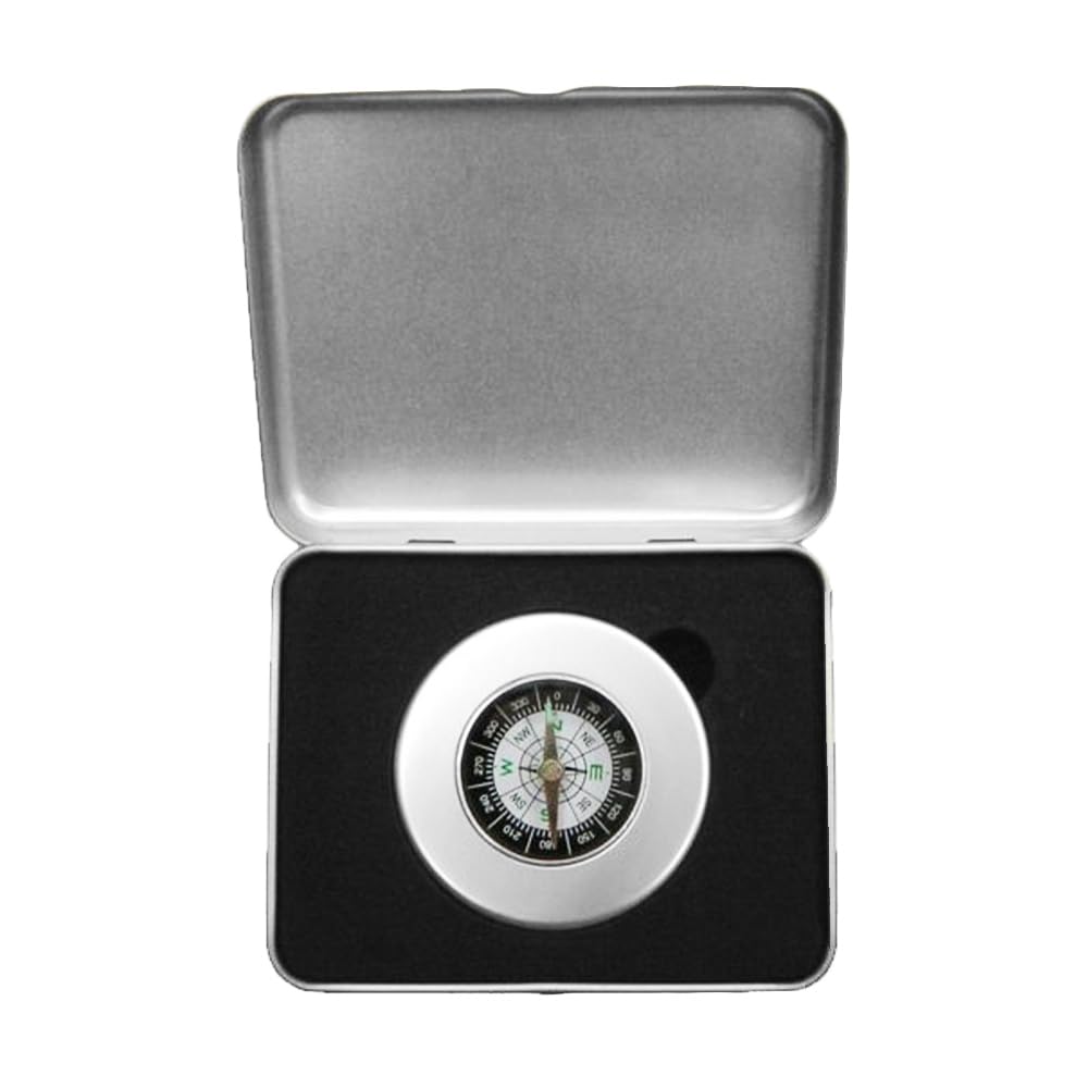 Bussola da Escursionismo 55mm Metallo Professionale Compatta Robusta Trekking Campeggio Sopravvivenza Outdoor