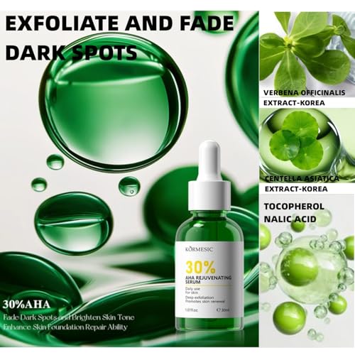 Image of Dark Spot Corrector With Anti-Aging Melasyl + 30% AHA REJUVENATING, Discoloration Correcting Serum for Sun Spots, Age Spots & Post-Acne Marks Korean Skincare | 1.01 fl.oz. (AHA REJUVENATING)
