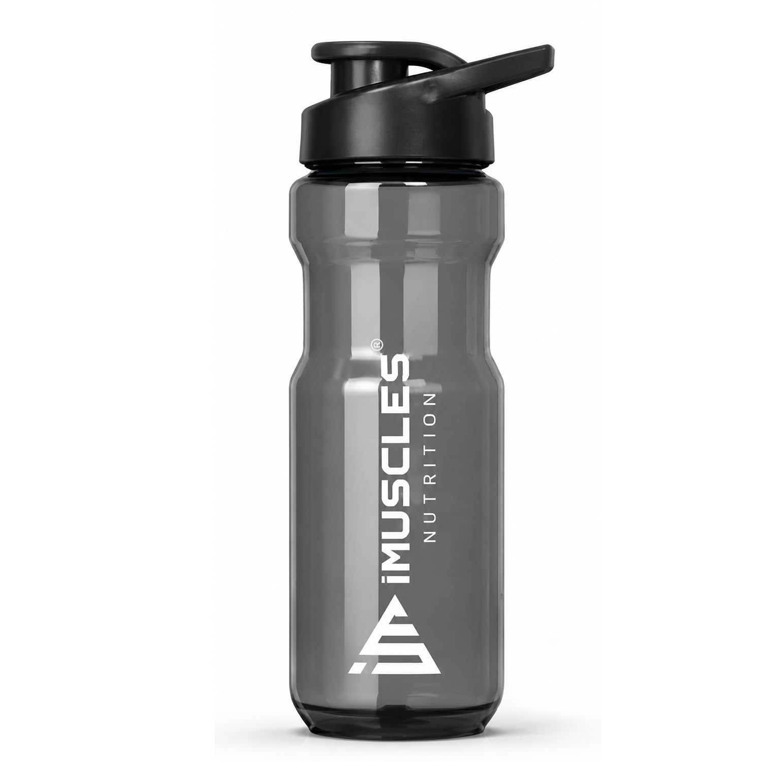 iMuscles Nutrition 750ml Sipper Bottle | Leak-Proof, BPA-Free, Lightweight Water Bottle | One-Hand Operation | Fast Flow Nozzle | Non-Toxic & Dishwasher Safe | Easy Grip | Portable (Black Color)-image-38