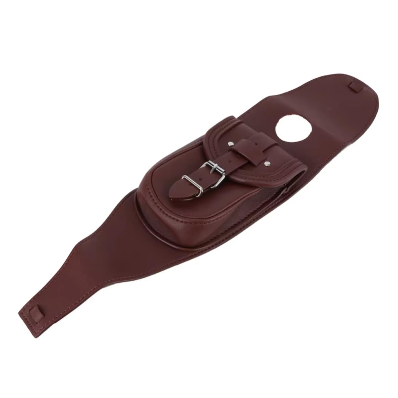 Borsa Portaoggetti Universale Motocicletta PU Gas Pannello Copertura Serbatoio Carburante Bavaglino Con Custodia Accessori Per Moto Sacche Moto(Brown)