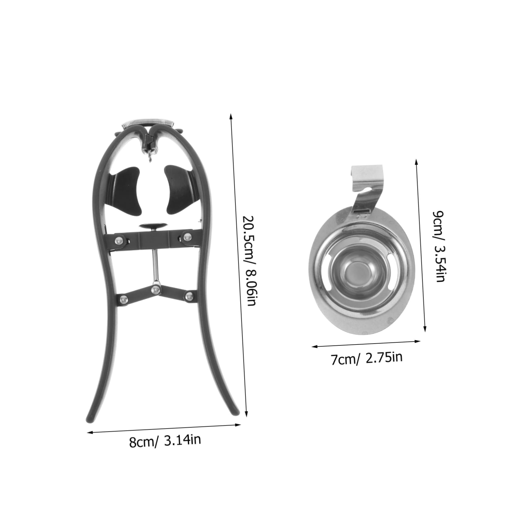MUCKLILY Stainless Steel Cracker and Separator Automatic Handheld Tool for Effortless Eggshell Cutting and Yolk Separation Gadget for Cooking