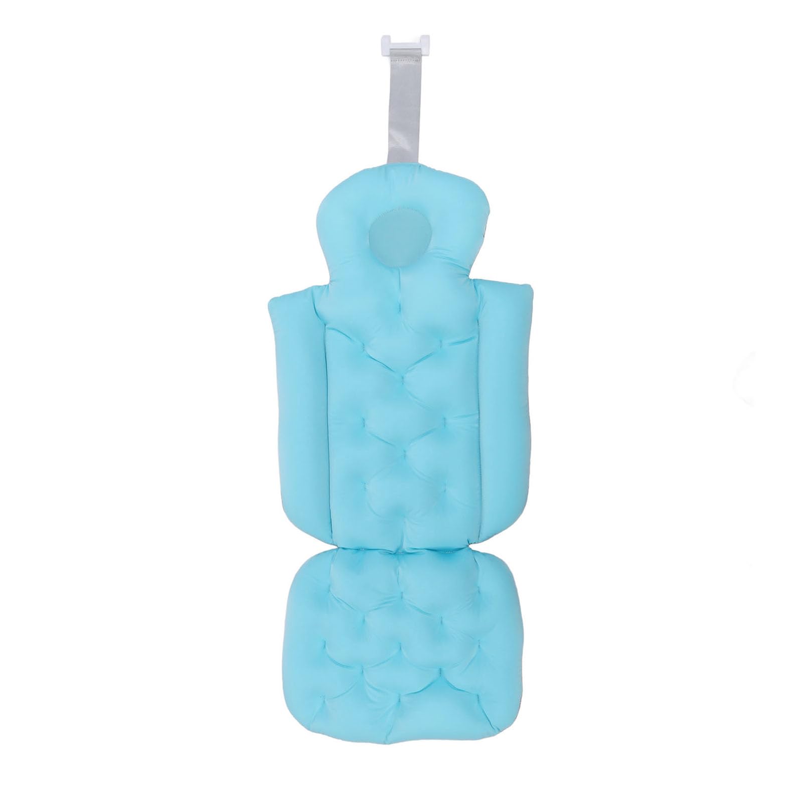 Rosvola Cuscino da Bagno Antiscivolo per Tutto il Corpo con Forti Ventose per L'esperienza di Bagno degli Adulti Dimensioni 33,07x14,76 Pollici (BLUE)
