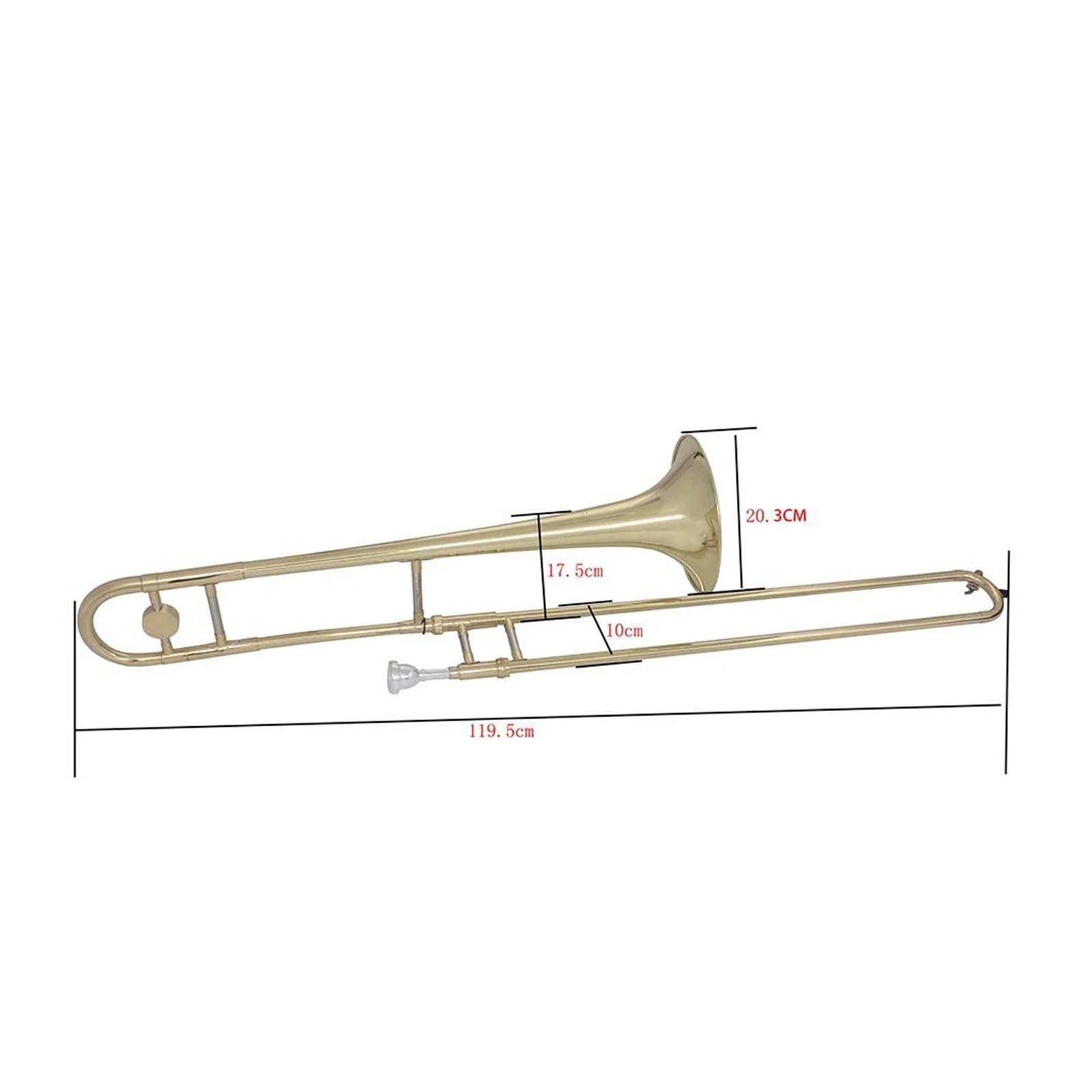 Puzon Puzon altowy Bb Instrument dęty blaszany odpowiedni dla początkujących