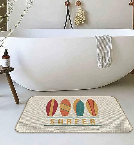 Knibeo Coastal Outdoor Rug,Surfboard Doormat 30 X 17, Coastal Rug,Ocean Rug,Pool Rug, Beach Door mats,Pool Rugs,Beach Bathroom Rugs - Image 3