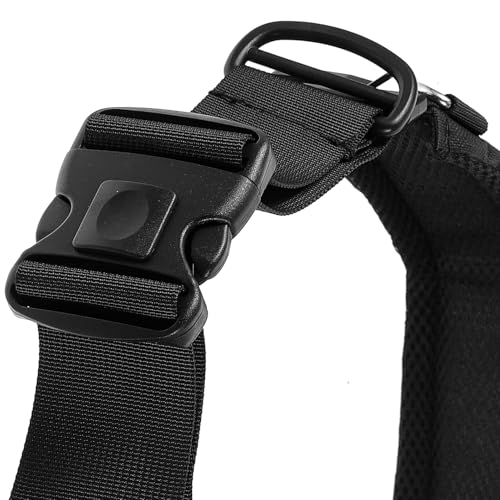 Cinturón para cámara de nailon ajustable negro transpirable con conectores expandibles 4