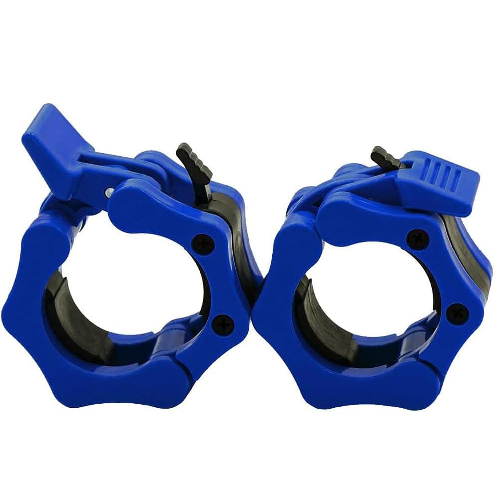 Joyzzz Olympic Barbell Clamps, 2 PCS 5cm Solid ABS Quick Release Locking Barbell Collars, Professional Quality Barbell Clips Perfect for Stronglifts and Olympic Training