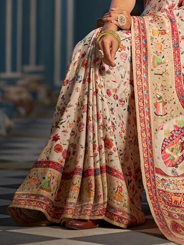 Image of SWORNOF Womens Kanjivaram Banarasi Silk Saree Kanchipuram Patola saree