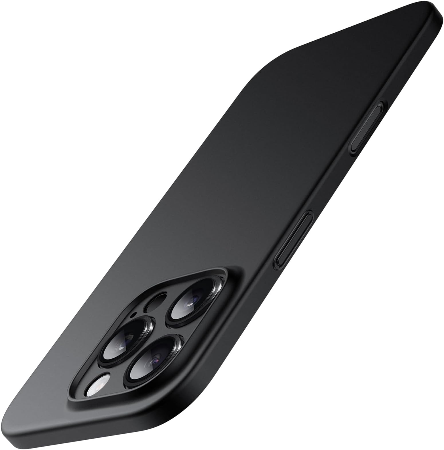 JETech Ultra Slim Case for iPhone 16 Pro Max 6.9 Inch, Camera Lens Full Protection, Lightweight Matte Finish PP Hard Minimalist Cover (Black)