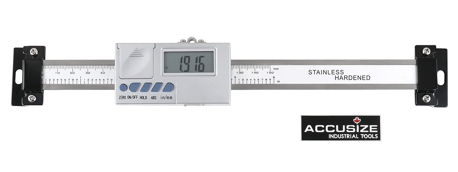 Gеt Sресіаl Prісе Accusize Industrial Tools 0-6''/0-150 mm by 0.0005''/0.01 mm Horizontal Digital Scale for DRO Readout, Abho-0006
