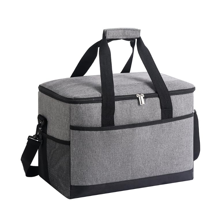 Zikenis Bolsa Termica Porta Alimentos 20l, Nevera Portatil Bolsa para Comida e Bebida, Antiderrames, Impermeable, Tela Oxford, Plegable Bolsa Nevera, para Acampada, Picnics, Transporte de Alimentos