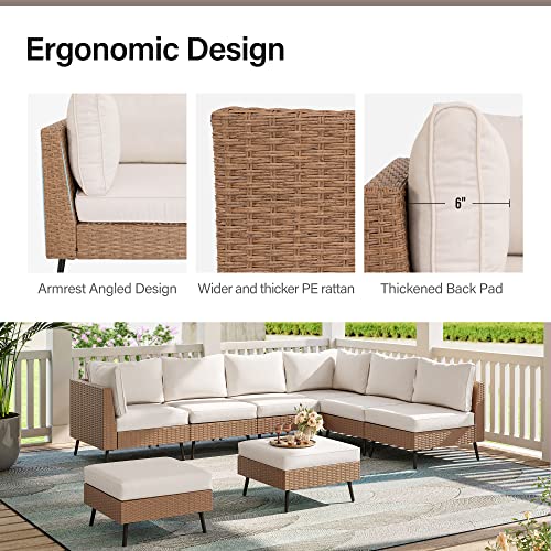 LAUSAINT-HOME-Outdoor-Patio-Furniture-8-Piece-Outdoor-Sectional-Sofa-PE-Rattan-Wicker-Patio-Conversation-SetsAll-Weather-Patio-Furniture-Set-with-Thick-Cushions-for-Garden-Poolside-BackyardBeige