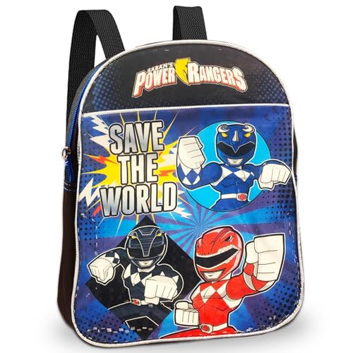 Power Rangers Mini Backpack for Boys - 11 Mini School Bag with Adjustable Straps for Kids | Power Rangers Backpack Small for Kids
