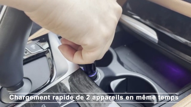 Chargeur Allume-cigare USB, 75 W [45 W PD & 30 W QC 3.0] Chargeur De Voiture USB C, Mini Adaptateur USB De Voiture En Métal, Adaptateur De Charge Rapide Pour IPhone 15/14/13/12/Pro/Pro