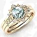 LELOUCHY Natural Moss Agate Engagement Ring Set 925 Sterling Silver Rings for Her with Free Engraving Jewelry Gift for Women Moss Agate Vintage Ring Set-11