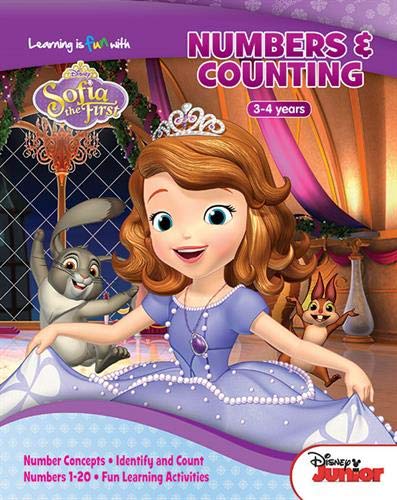 Hachette Antoine Learning is fun with Sofia the First - Learning is fun with Sofia - Numbers & Counting 3-4 years
