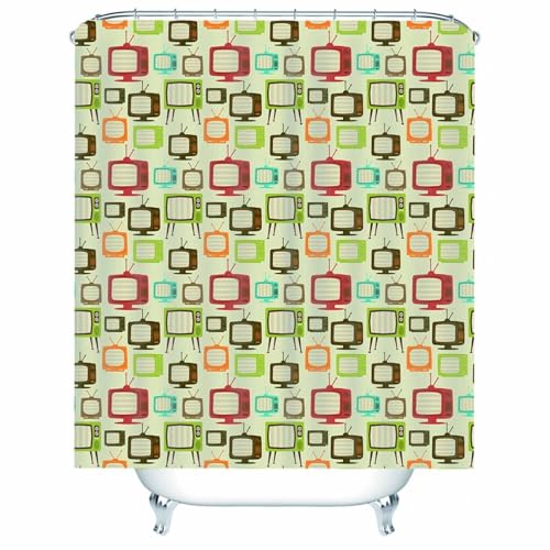 Rideau douche isolant baignoire tissu imperméable avec anneaux 200x180
