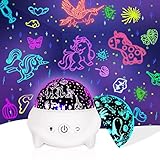 🦄Proyección unicornio y océano 2 en 1:Retira la pantalla translúcida exterior,la vida de unicornio/marino se proyectará en el techo.Está diseñado para que los niños acerquen a los unicornios a la hora acostarse,lo que puede traer a tus hijos a un ambiente cálido y tranquilo para dormir.También se puede llevar como juguetes de unicornio para niñas, que pueden proyectar unicornios,mariposas,árbol Navidad,diomanda,calabaza,corazones,estrellas.Y el proyector Ocean te lleva a un mundo marino vívido.