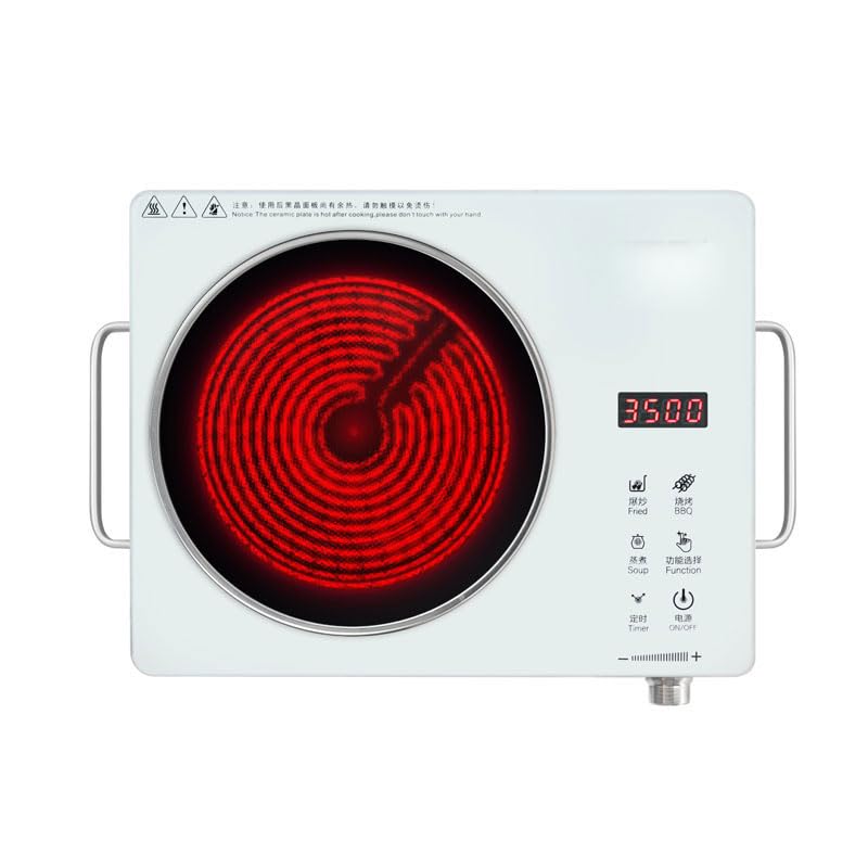 ANYUAN Portable Electric Induction Cooktop 3500WCountertop Induction Burner With Arabic Adjustable Temperature Touch Control Over Heat Protectionl 35 Power Levels & Timer Energy Efficient Hot Plate