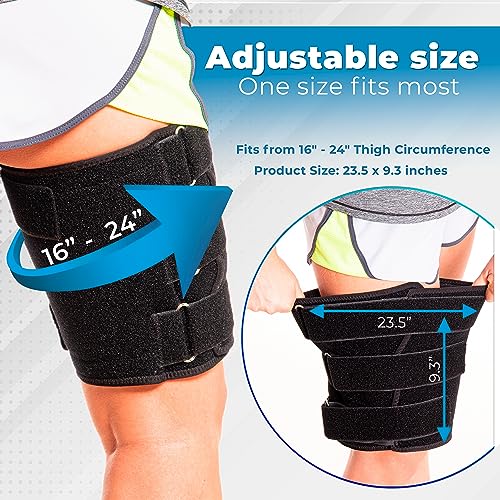 Hamstring Compression Sleeve Recovery Support NonSlip Groin Wrap for