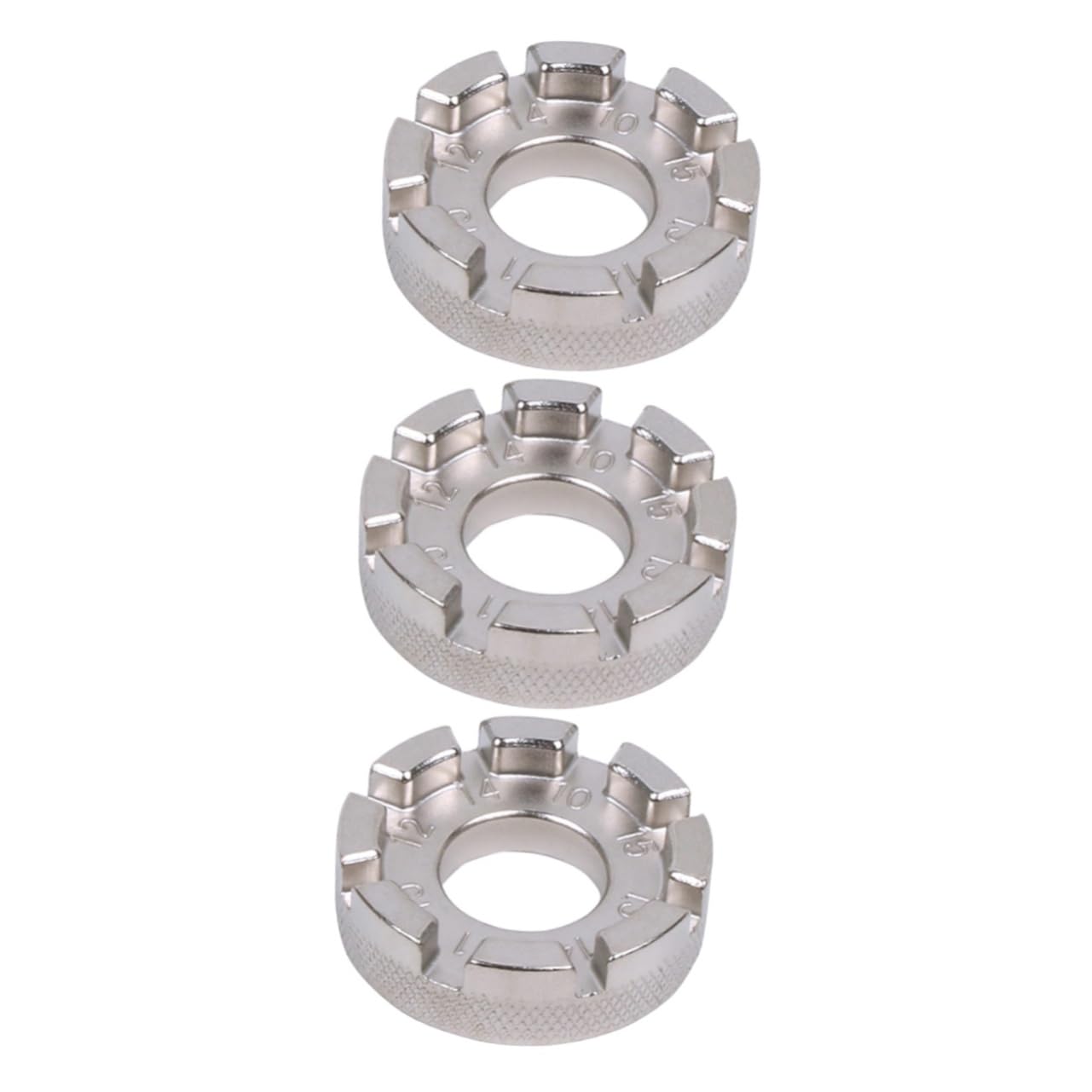 BESPORTBLE 3pcs 8 Bicycle Wrench for Rim Truing 8 Way Spanner Key Tool Essential for Wheel Building Random Style