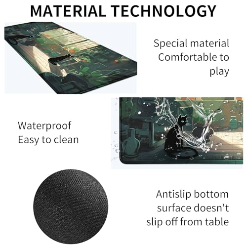 Image of Card Mat for MTG & TCG Playmat,Black Cats