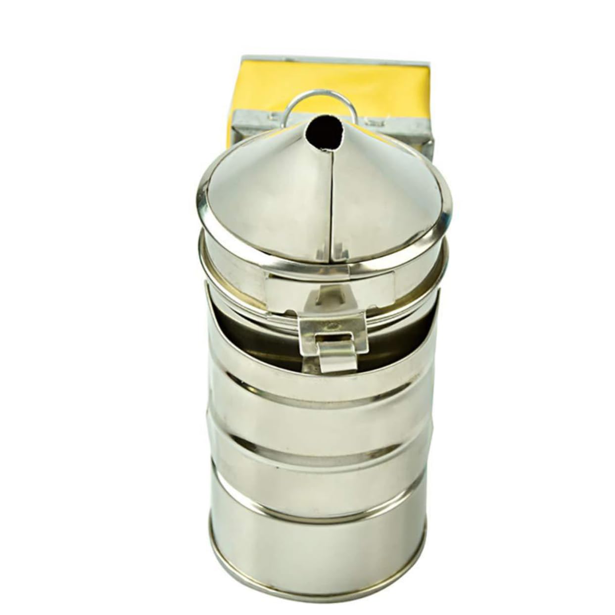 Milisten Fumigateur pour Apiculture Acier Inoxydable avec Embout Mini Outil Abeilles pour Utilisation Sécurisée et