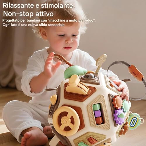 Jouet éducatif sensoriel, cube d'activité parfait comme cadeau d'anniversaire