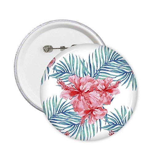 Pins badge bouton plante rouge feuille bouton vêtement décoration cadeau taille M 5pcs