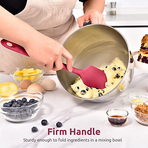 Image of U-Taste 14in Extra Large Silicone Spatula, 600F Heat Proof Scraper, Red