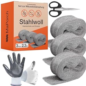 MaPorch DS Stahlwolle 3 Rollen Set
