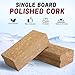 Shupakul 2 Pcs Snowboard Natural Polishing Corks, Ski Wax Natural Cork, Ski Snowboard Polishing Cork Tool for Hand Operation Waxing Polish Surfaces