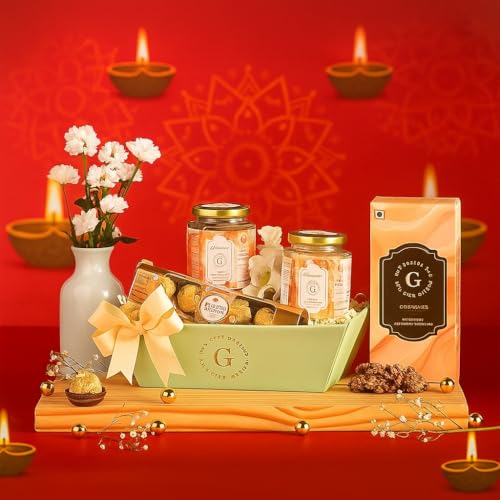 THE GIFT STUDIO.COM | Midnight Stash Premium Snack Diwali Gift Ha...
