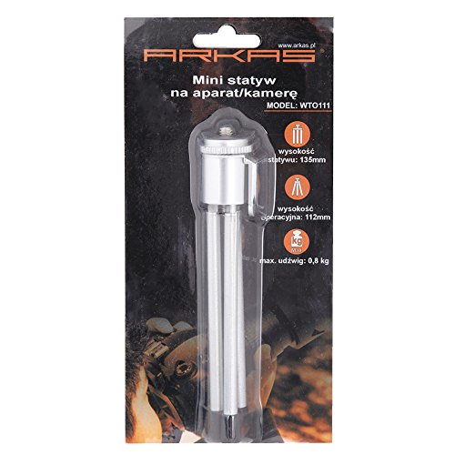 Arkas WTO111 Ministativ Stabiler für Digitalkamera Silber/grau – Bild 4