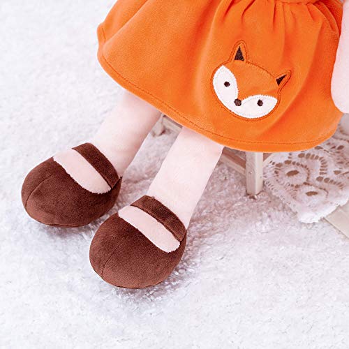 Gloveleya Baby Doll Girl Gifts Soft Plush Fox Dolls 14" With Gift Box #TOP5