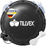 tillvex® Poolkissen Winter XXL Ø 5 m Rund mit 12m Seil & Reparaturkit