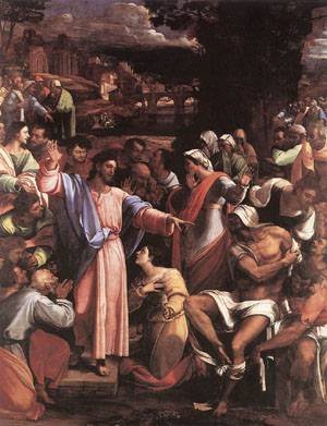 Peinture à l'huile Sebastiano Del Piombo toile de maître haut de gamme 12x16