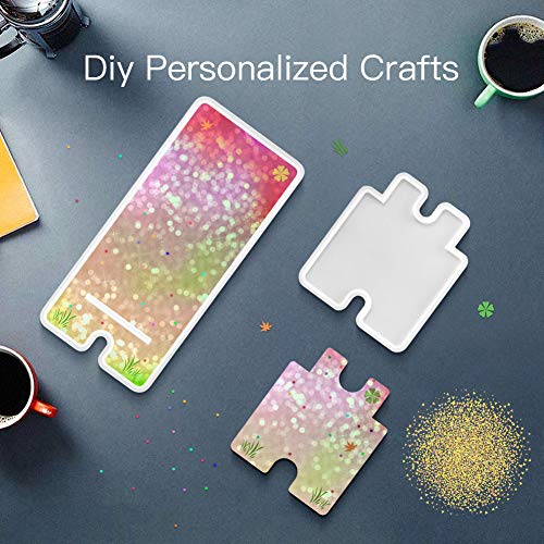 Mobile Phone Stand Resin Molds, Phone Holder Silicone Mold Set for Resin Cell Phone Epoxy Resin Molds Portable DIY Craft Phone Bracket Table Home Office
