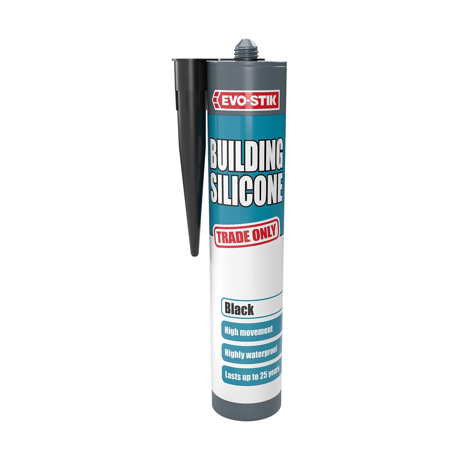 Evo-Stik Black Building Silicone Sealant - 280Ml (C20)