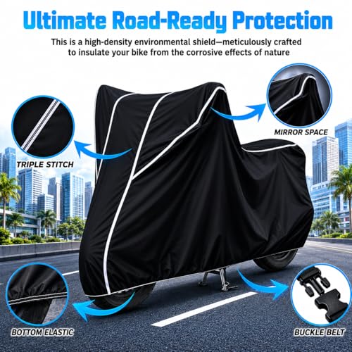 Image of Bike Cover for S1 Pro 100% Waterproof, Dustproof & Scratch Resistant| Fully Bottom Elastic UV Resistant Heavy Duty Body Cover | All Weather Outdoor Use