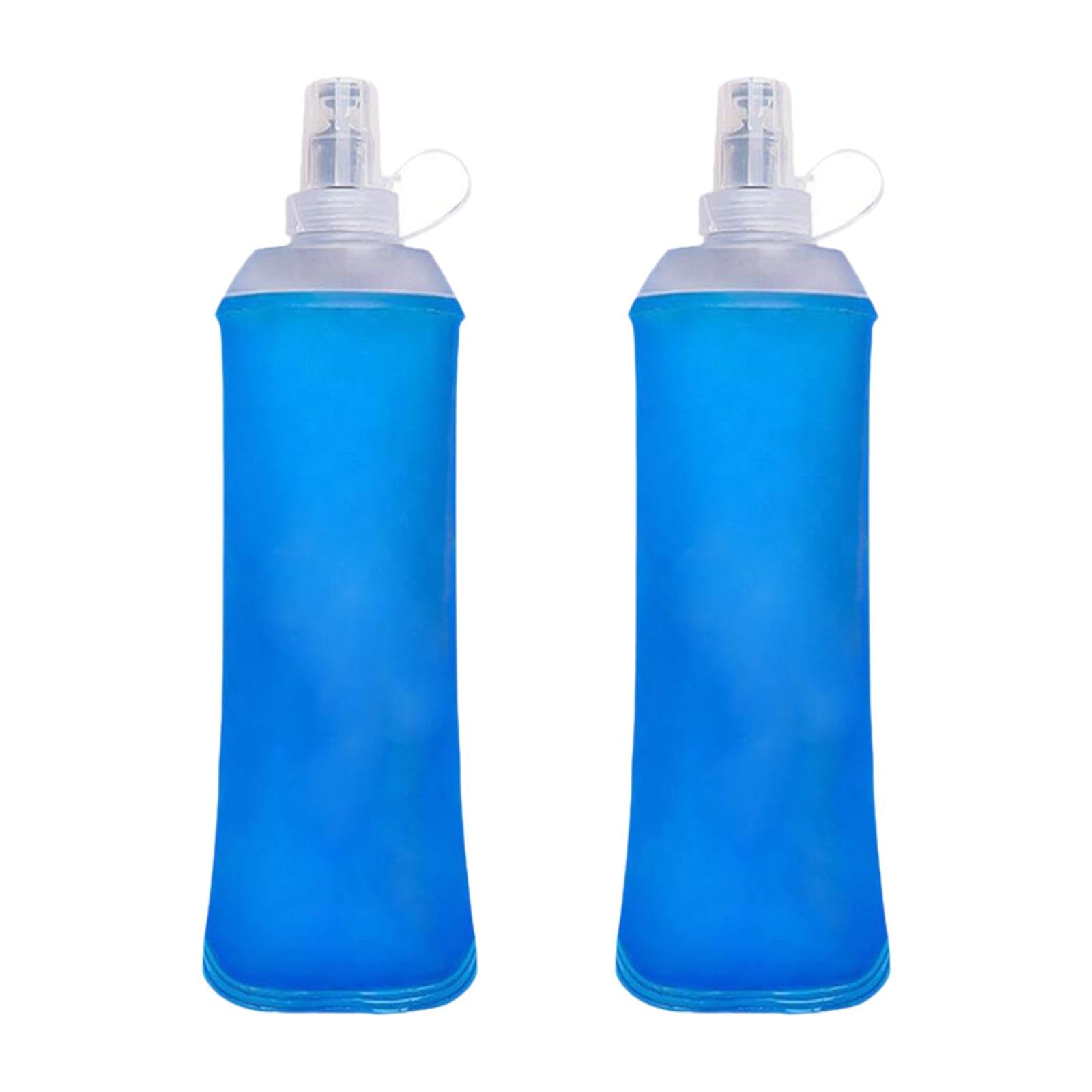 5 x weiche Trinkflaschen, auslaufsicher, 500 ml, für Laufen, Joggen, Wandern, 2 Stück