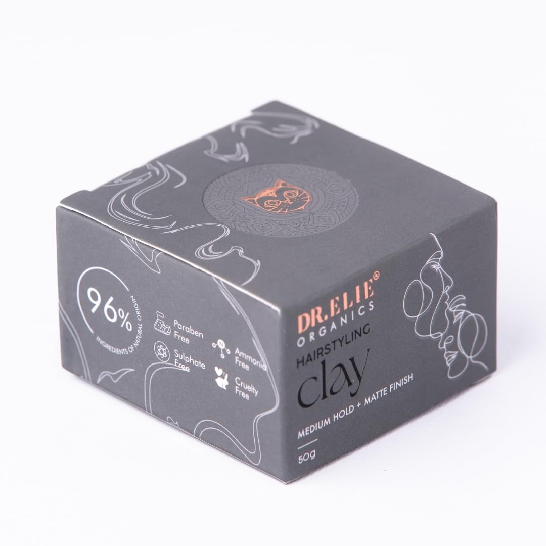 Hair Clay for Men & Women | Styling Wax | Medium Hold | Matte Finish | Restylable | Volumizing | Easy to Wash Off | Paraben & Sulphate Free | Unisex | 50g (1, 50, Millilitres) 2
