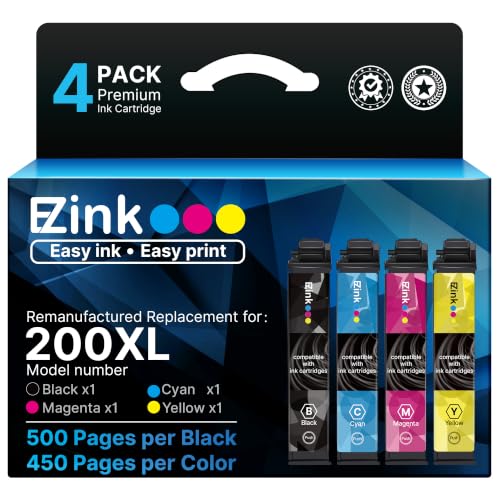 Image of E-Z Ink Remanufactured Ink Cartridge Replacement for 200XL Ink Cartridges