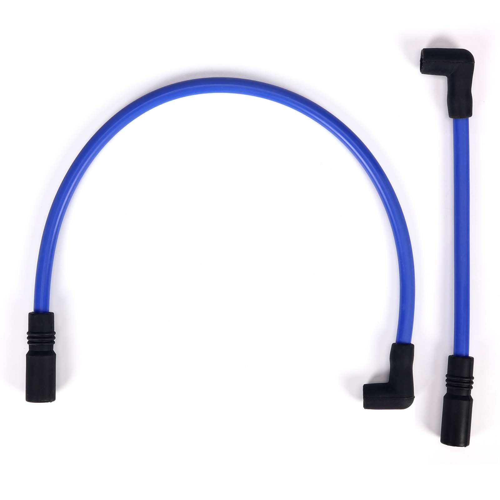 10.4mm Spark Plug Wires for Harley Dyna 00-17 Softail 99-17, Blue