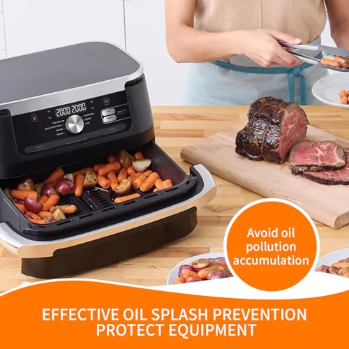 Guarda Salpicaduras para Freidora de Aire, Protector de Silicona Resistente al Calor para AF500EU, Protege Elemento Calefactor y Ventilador, Plegable y Seguro para Lavavajillas miniatura 4