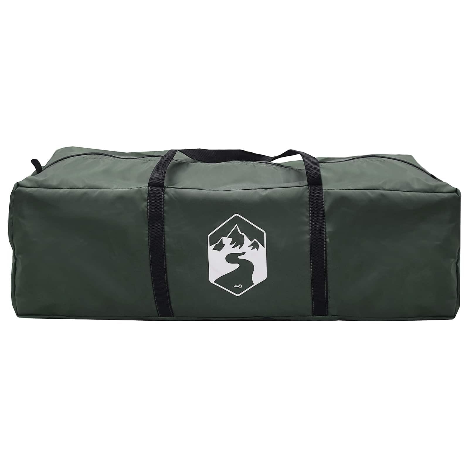 Namiot imprezowy, zielony, 500 x 500 x 350 cm, poliester i stal