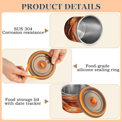 Contenedor Hermético de Acero Inoxidable para Café 17oz miniatura 5